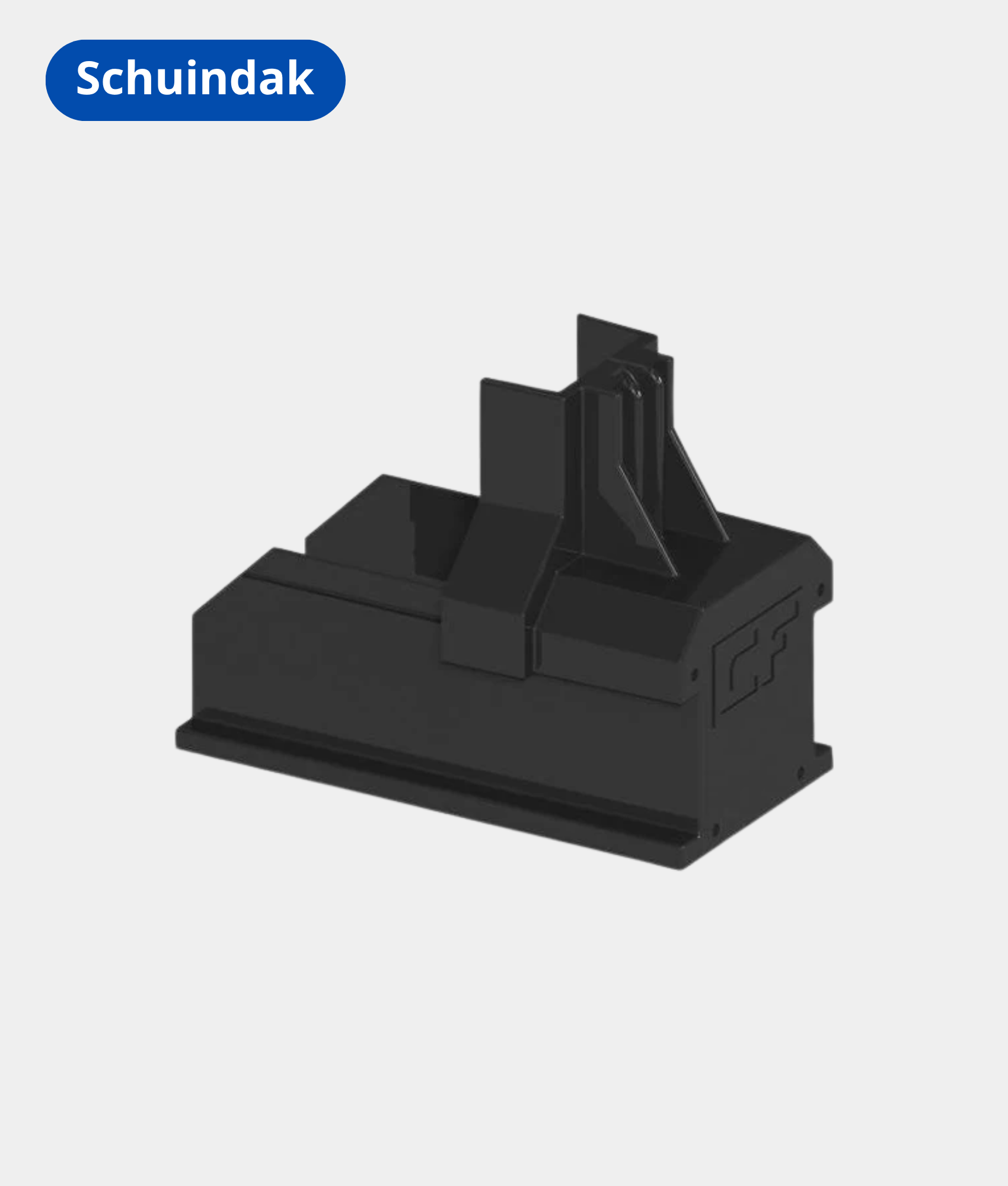 Esdec ClickFit Evo Montagerail Eindkap zwart